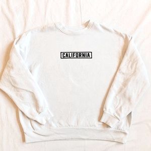 White California crew neck